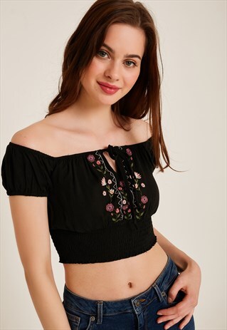 FLORAL CROP TOP