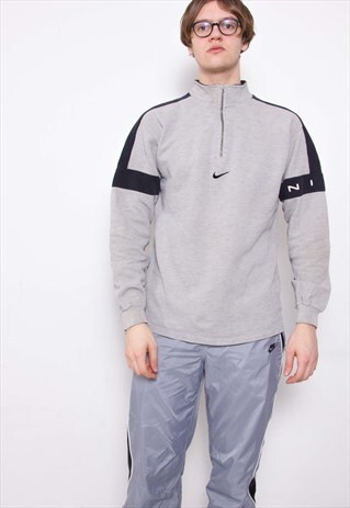 VINTAGE 90S NIKE POLO SWEATSHIRT ID:3358