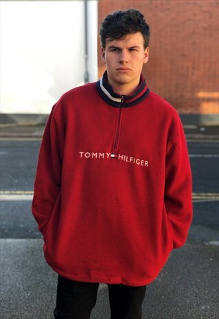 VINTAGE TOMMY HILFIGER 1/4 ZIP FLEECE