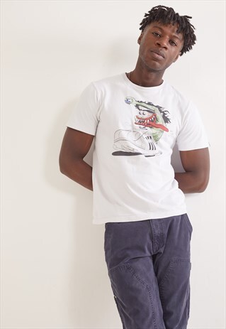 VINTAGE ADIDAS GRAPHIC T-SHIRT WHITE