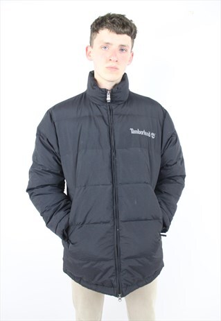 VINTAGE TIMBERLAND BLACK PUFFER JACKET