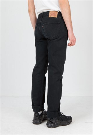 VINTAGE BLACK LEVI'S 501 FIT DENIM JEANS
