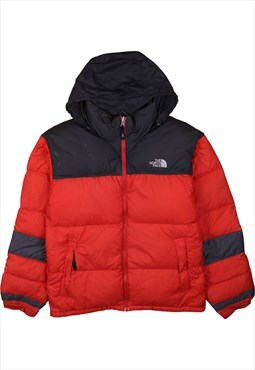 Vintage 90's The North Face Puffer Jacket Nuptse 550 Red