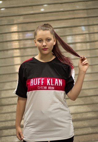 RUFF KLAN T-SHIRT CHINATOWN (BLACK /RED/WHITE )
