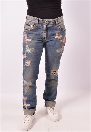 VINTAGE DOLCE & GABBANA JEANS STRAIGHT BLUE