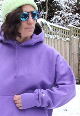 Vintage Y2K Champion reverse weave hoodie in purple