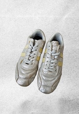 Bikkembergs silver sportwear sneakers