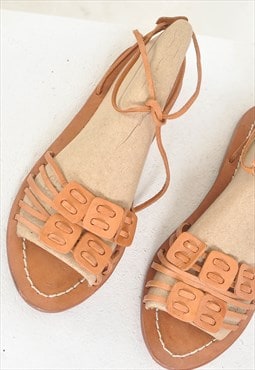 VINTAGE 90S real leather sandals