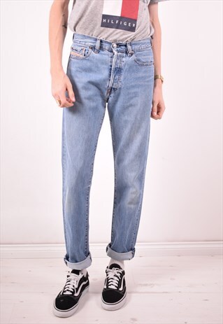 DIESEL MENS VINTAGE JEANS W30 L30 BLUE 90S