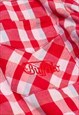 VINTAGE BUFFALO SHIRT Y2K PLAID SLIM FIT TOP IN RED
