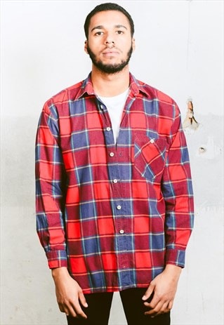 VINTAGE 90S GRUNGE FLANNEL SHIRT