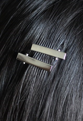 MINI SILVER HAIR CLIPS