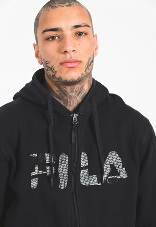 VINTAGE 80S FILA FULL ZIP HOODIE / S4309