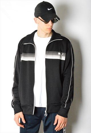 VINTAGE 90S BLACK PUMA TRACK JACKET