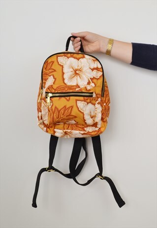 BEYOND RETRO LABEL TROPIC PATTERNED MINI BACKPACK