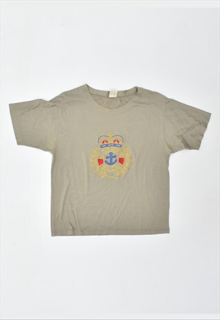 VINTAGE 90'S T-SHIRT TOP KHAKI