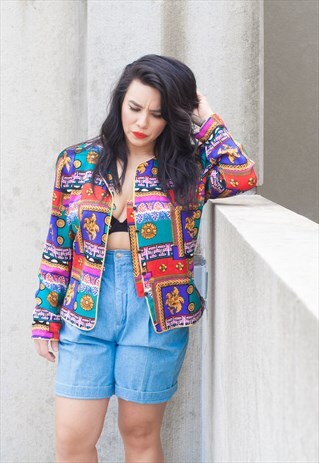 90'S VINTAGE SILK VINTAGE BLAZER