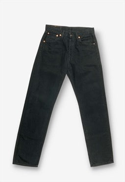 Vintage 90s levi's 590 straight leg jeans black w31 BV20852
