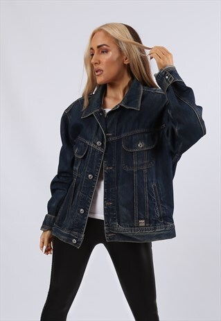 VINTAGE KILLER LOOP DENIM JACKET OVERSIZED UK 16 XL (J5AB)