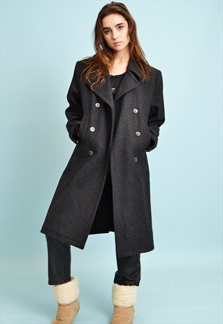 90'S RETRO CLASSIC CUT MINIMALIST WARM COAT