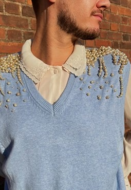 Blue Pearl Sweater Vest