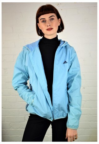 VINTAGE 90'S ADIDAS HOODED NYLON JACKET