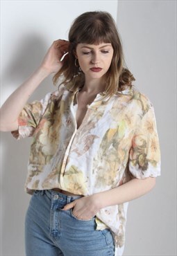 Vintage Hawaiian Crazy Patterned Shirt Multi