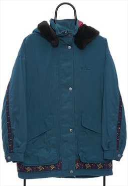 Vintage Fila Teal Coat Womens