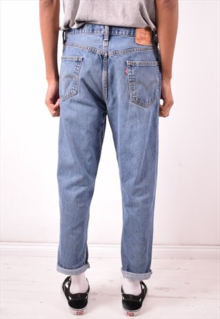 LEVI'S 550 MENS VINTAGE JEANS W36 L30 BLUE 90S