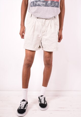COLUMBIA MENS VINTAGE CARGO SHORTS W36 GREY 90S