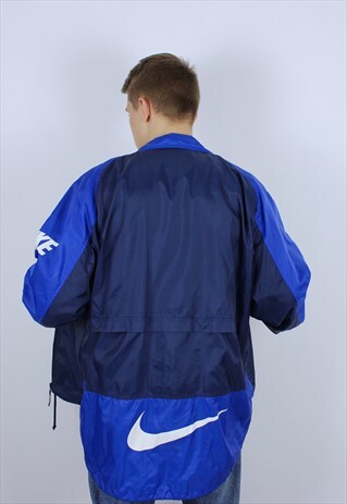 VINTAGE MENS NIKE BIG LOGO WINDBREAKER JACKET