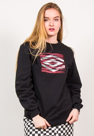 UMBRO VINTAGE 90'S BLACK SWEATSHIRT