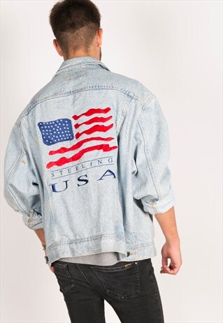 VINTAGE 80S EMBELLISHED LEE DENIM JACKET / R206
