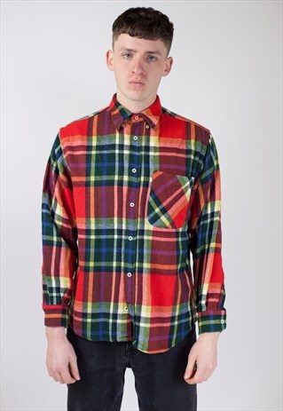 VINTAGE 90'S THICK FLANNEL SHIRT