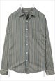 Vintage 90's Nassmen Shirt Striped Long Sleeve Button Up