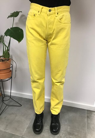 VINTAGE LEVI'S YELLOW MOM JEANS