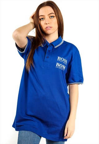 VINTAGE HUGO BOSS POLO SHIRT T436