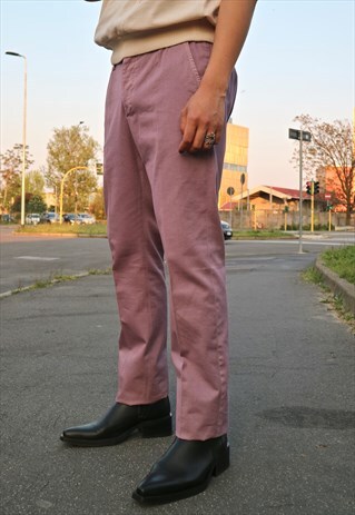 00S VINTAGE NOS GUCCI LILAC PLEATED TROUSERS