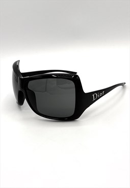 Christian Dior Sunglasses Square Oversized Black Logo MIST