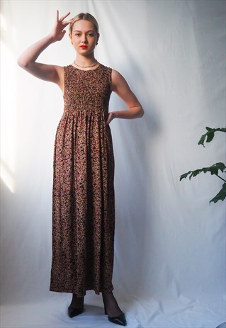 VINTAGE 1990'S FLORAL MAXI DRESS