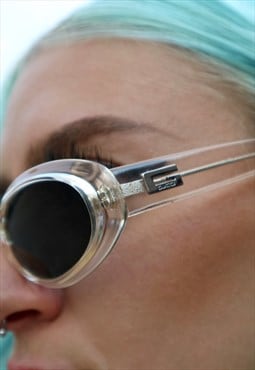y2k Vintage nos rare Gucci transparent sunglasses