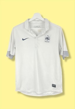 Vintage Nike Football Shirt France in White M
