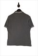 FRED PERRY POLO SHIRT SIZE MEDIUM IN GREY MEN'S TWIN TIPPED