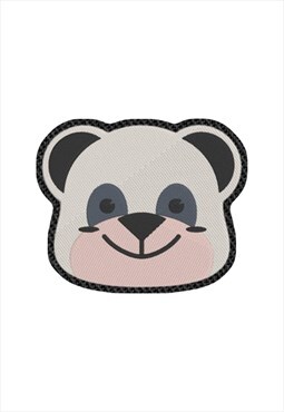 Embroidered Cartoon Panda Face iron on patch / sew on patch