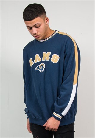 NFL SWEATSHIRT LOS ANGELES RAMS SWEATER AMERICAN FOOTBALL