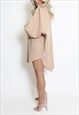 OVERSIZED SHIRT DRESS IN BEIGE 