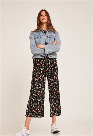 CROPPED PALAZZO PANTS