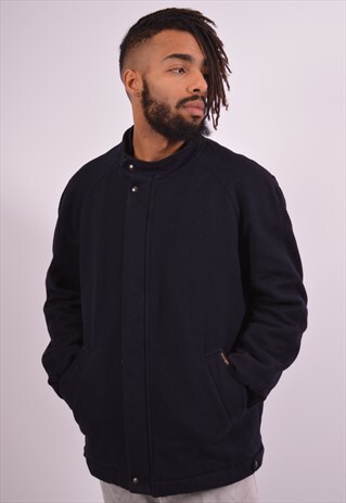 WRANGLER MENS VINTAGE JACKET LARGE NAVY BLUE 90S