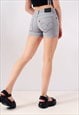 VINTAGE LEVIS 510 CUT OFF DENIM SHORTS LIGHT GREY W30 BV704