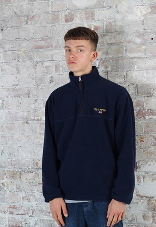 VINTAGE POLO RALPH LAUREN 1/4 ZIP SWEATSHIRT